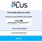william hill cash out bet slip